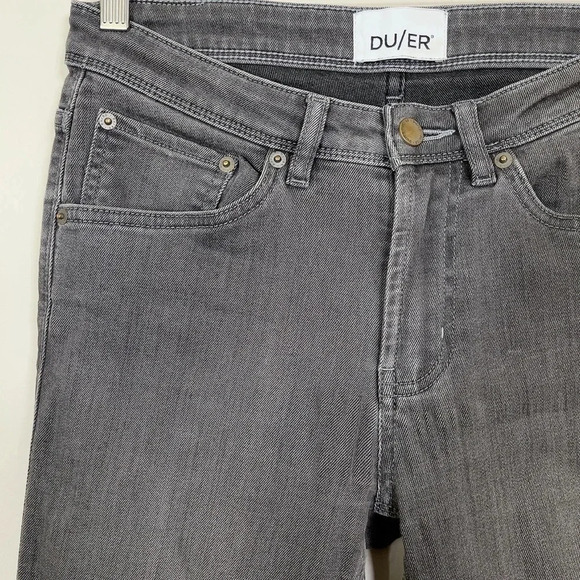 DU/ER | WOMEN'S SKINNY JEANS IN GRAY WASH - Picture 7 of 16